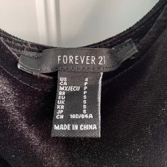 Black Velvet Bodysuit - Picture 4 of 4